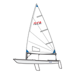 ILCA Radial Complete Sail Away Boat